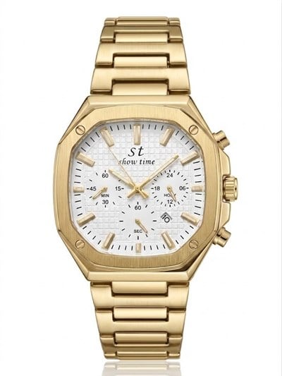 SHOWTİME Erkek Fonksiyonlu Eşref Gold beyaz ST710