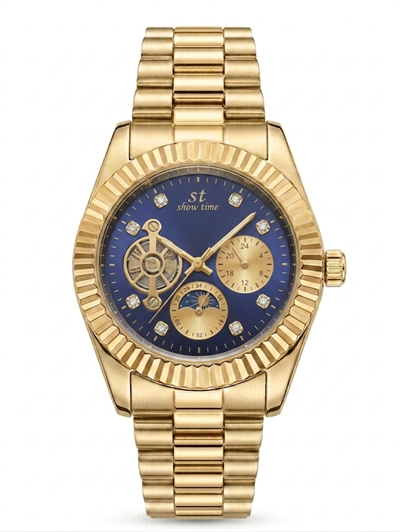 SHOWTİME TÜRBÜLONLU King Gold mavi ST490