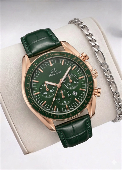 SPOR DERİ KAYIŞ | YEŞİL-ROSE ST385