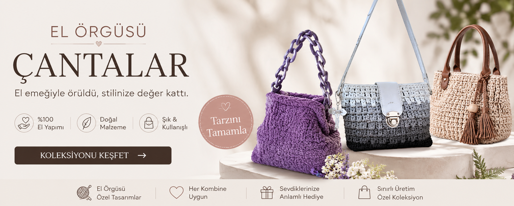 El Örgüsü Çantalar - Kumru Studio yeni sezon