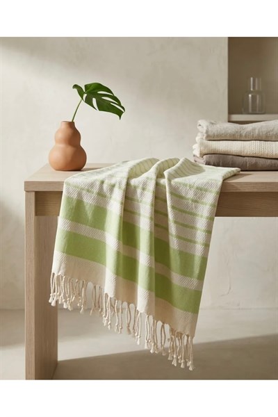Aqua Bambu Fıstık Yeşili 90x190 Hamam Sauna Plaj Pestemali