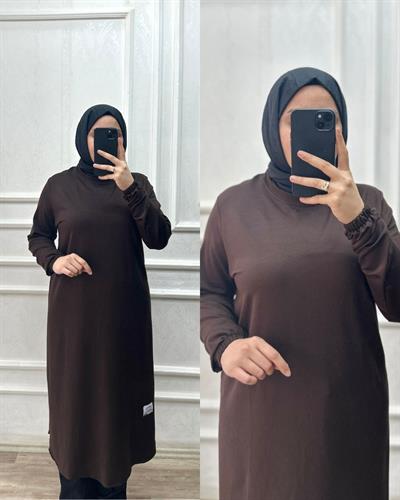 Leyla tunik acı kahve 32106