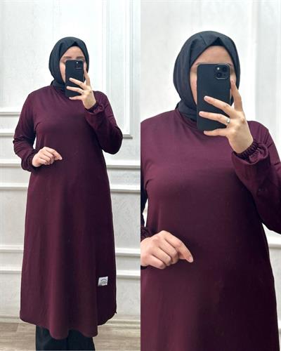 Leyla tunik bordo 32106
