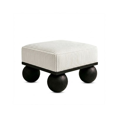 Masif Ahşap Kare Puf - Deco109