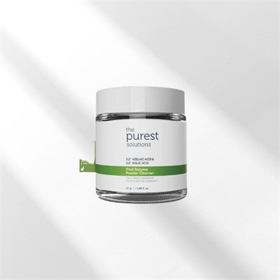 The Purest Solutions, Arındırıcı ve Canlandırıcı Tüm ciltler için Meyve Asitleri İçeren Toz Temizleyici 55 Gr (%0,2 Azelaik Asit & Malik Asit)