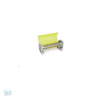 ÇETSAN 2 Kutup 7X12 Kesit 125A Dağıtıcı Ünite Alçak Model Ayak Geçmeli 2+10 Delikli