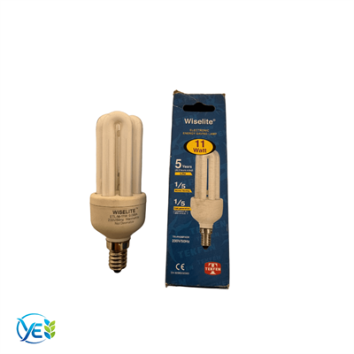 WİSELİTE E14 ETL M-11W (U TİP FLORESAN) ILIK BEYAZ