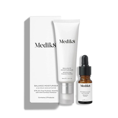 Medik8 Balance Moisturiser&Glicolic Acid Acivator P08798