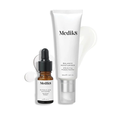 Medik8 Balance Moisturiser&Glicolic Acid Acivator P08798