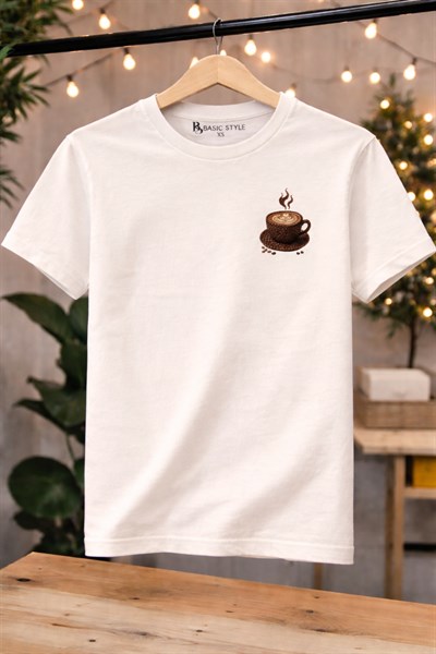 Kahveler ve Çekirdekler - Kahve Serisi Çekirdek Bardak T-Shirt
