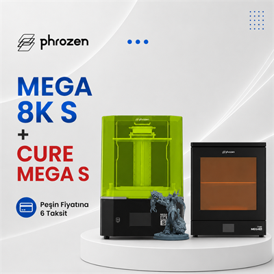 Phrozen Mega 8K S MSLA 3D Yazıcı - Mega 8K S + Cure Mega S