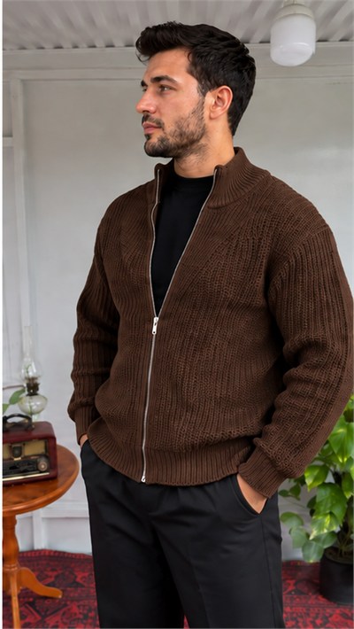 Örgü Fermuarlı Hırka