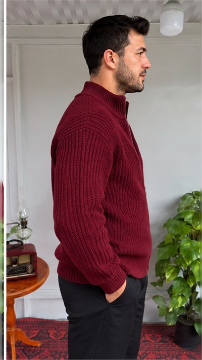 Örgü Fermuarlı Hırka 