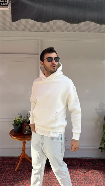2512 Düz Basic Kapüşon