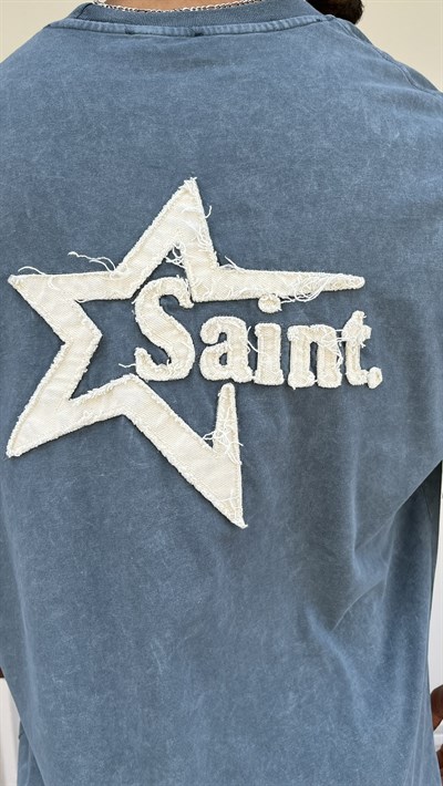 Casualment Saint Washed Oversize T-Shirt  Mavi