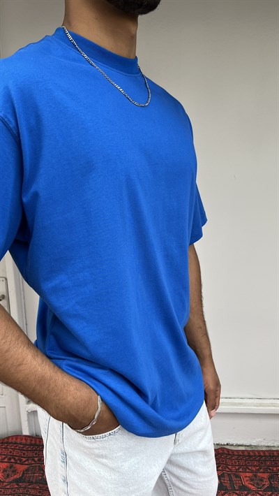 Yep Oversize Saks Mavi T-Shirt