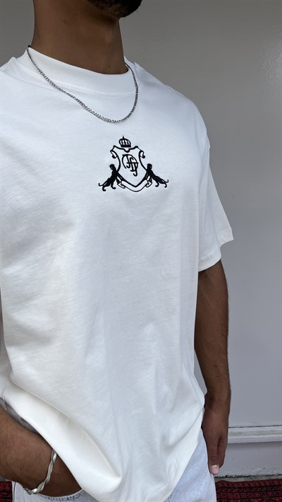Elite Club Oversize Ekru T-Shirt