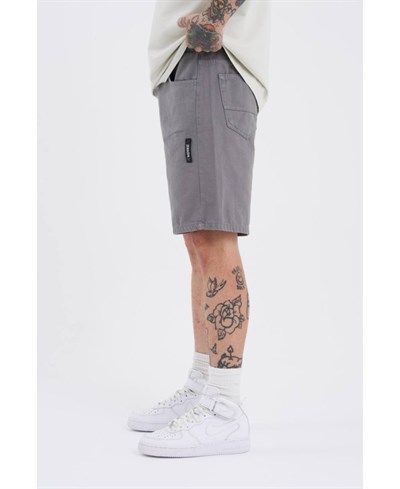 Casual Men Gri Relax Fit Pamuk Erkek Şort