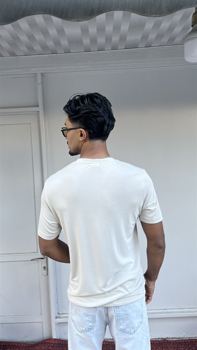 Bej Premium Basic Tişört