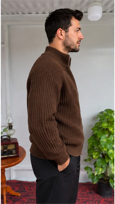 Örgü Fermuarlı Hırka