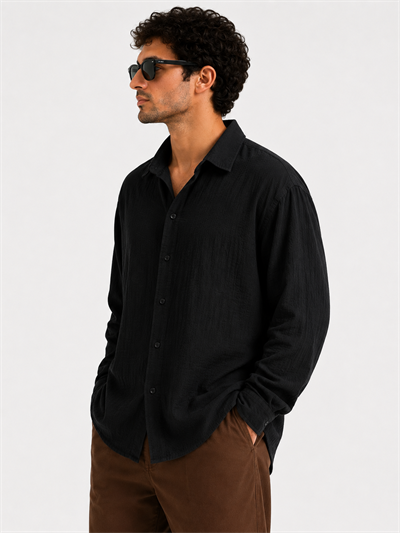 Aura Oversize Müslin Gömlek