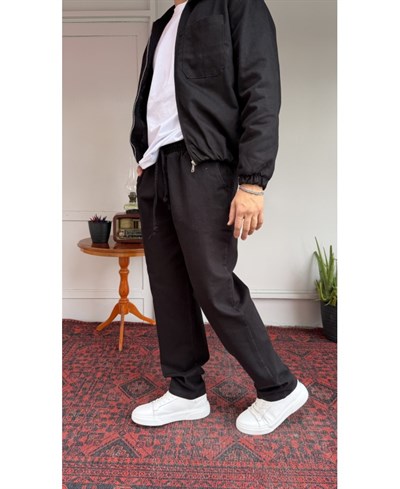 Casual Men Urban Fit Siyah Gabardin Pantolon