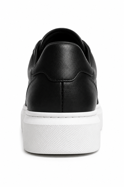 Siyah Beyaz Kalın Taban Erkek Sneaker