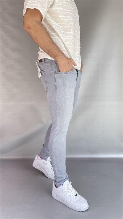 Açık Gri Skinny Jean