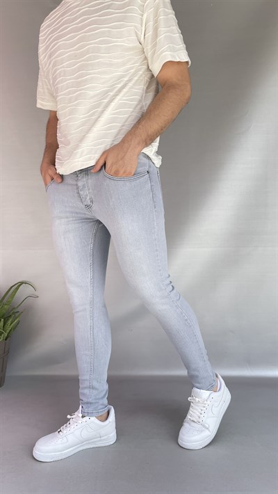 Açık Gri Skinny Jean
