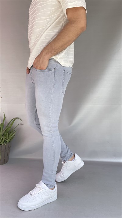 Açık Gri Skinny Jean