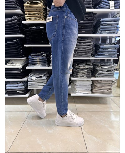 Csl Diz Yırtık Boyfriend Jean