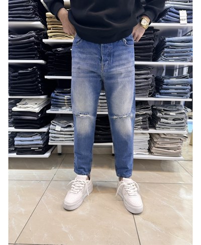 Csl Diz Yırtık Boyfriend Jean