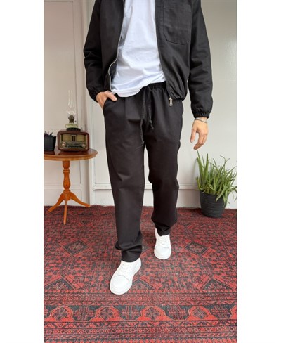 Casual Men Urban Fit Siyah Gabardin Pantolon
