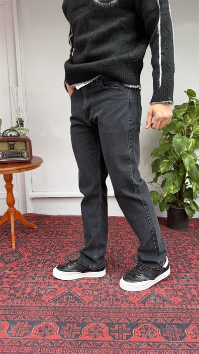 Difransel Baggy Yıkanmış Siyah