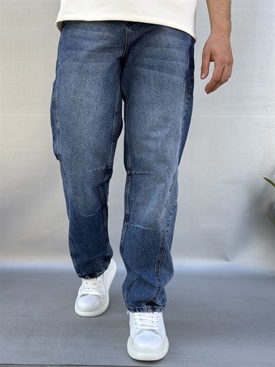 Dikiş Detaylı Relax Baggy Pantolon