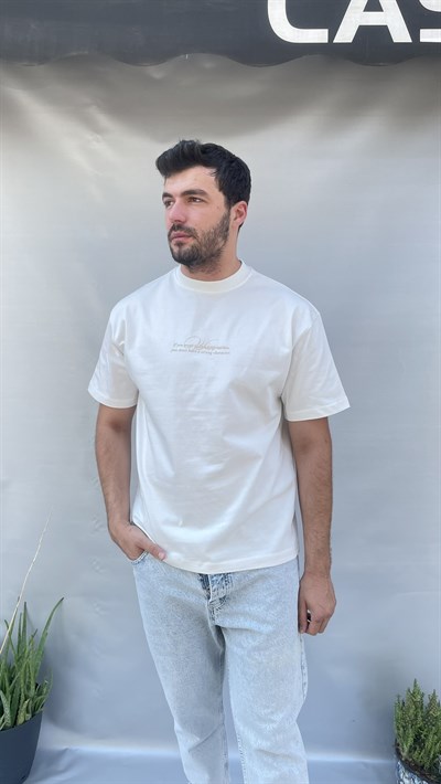 Disciples Sırt Nakış Baskılı Oversize T-shirt
