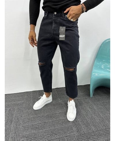 Diz Yırtık Boyfriend Jean