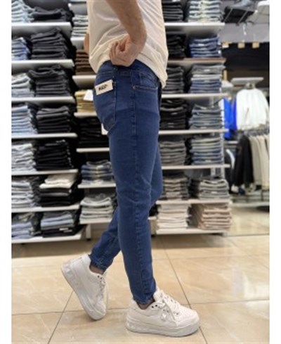 Düz Mavi Skinny Fit Jean 431CslKe