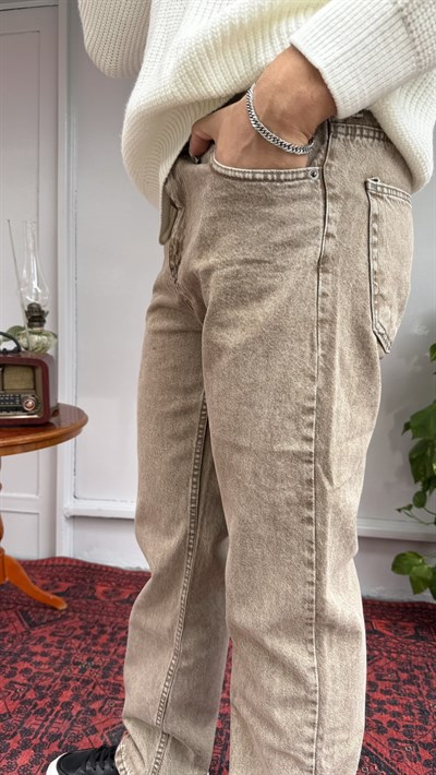 Green Camel Yıkamalı Baggy Jean