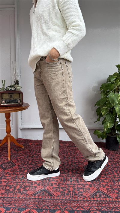 Green Camel Yıkamalı Baggy Jean