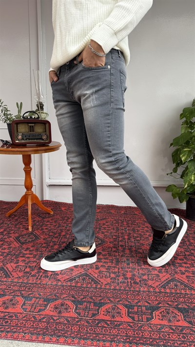 Green Yıkamalı Tırnaklı Skinny Jean