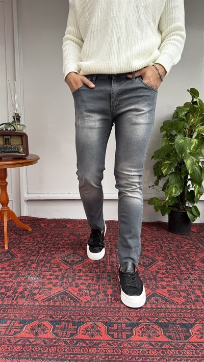 Green Yıkamalı Tırnaklı Skinny Jean