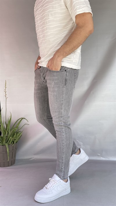 Gri Tırnaklı Skinny Jean
