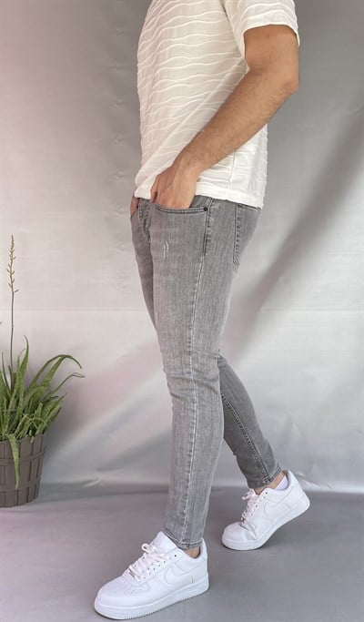 Gri Tırnaklı Skinny Jean