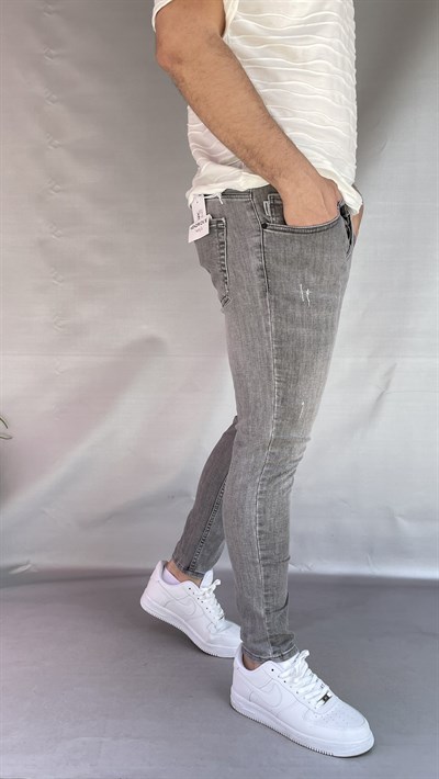 Gri Tırnaklı Skinny Jean