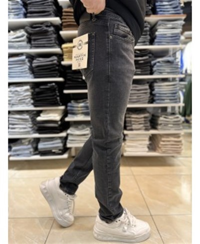 Gri Yıkamalı Slim Fit Jean 126CslMa