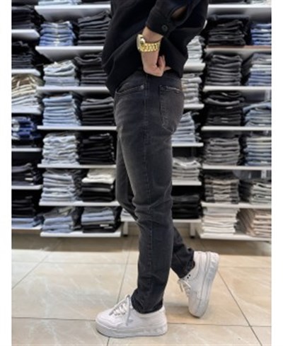 Gri Yıkamalı Slim Fit Jean 126CslMa
