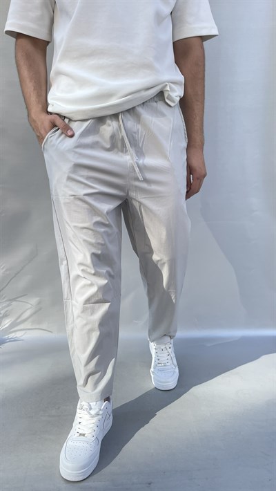 Havuç Kesim Likralı  Paraşüt Jogger