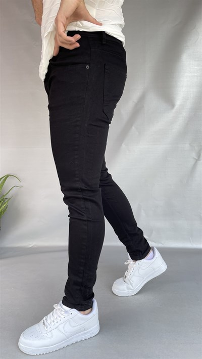 Hendricks Düz Siyah Skinny Jean