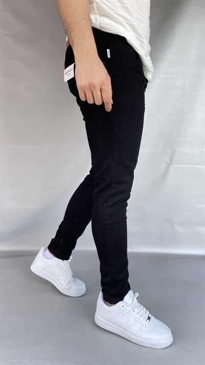Hendricks Düz Siyah Skinny Jean
